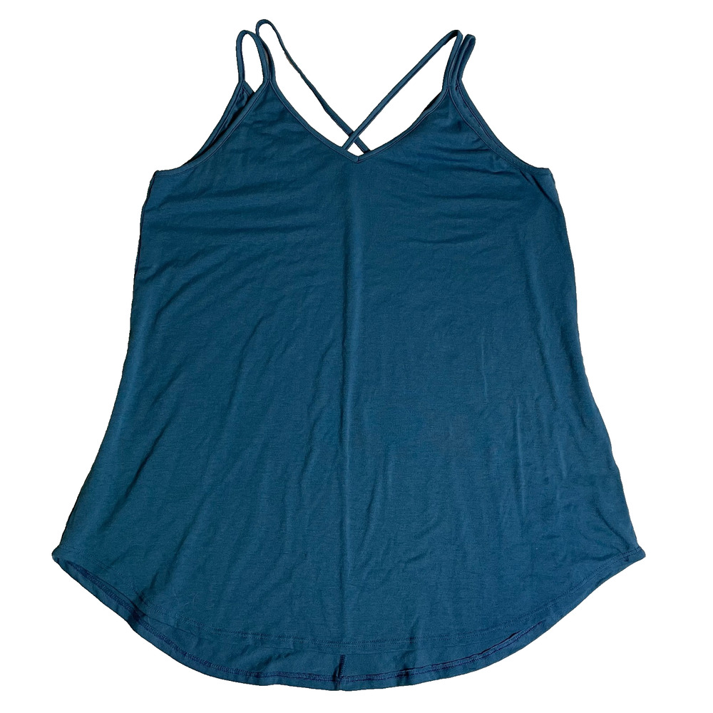LuLaRoe Racerback Cami Womens M Blue Soft Summer Casual Capsule Staple Comfort
